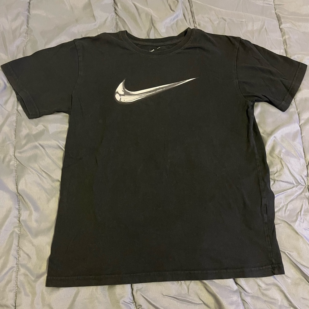 Vintage Y2K Nike Swim Faded Silver Swoosh T Shirt Size XL Womens